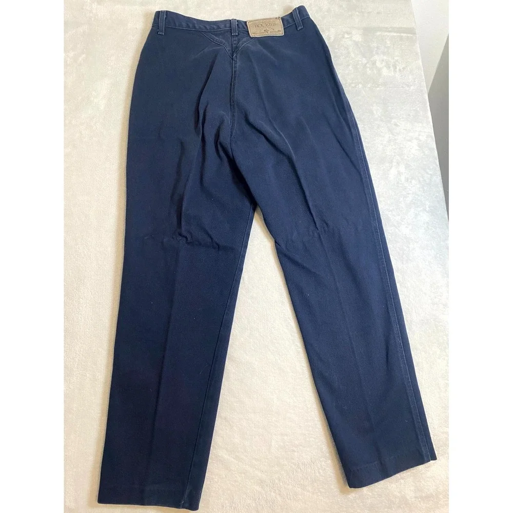 Rockies Authentic Jeans Bareback Womens Size 29 Blue‎ Logo Denim Studded